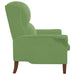 Modern Wooden Armchair – Light Green Velvet | Contemporary Design VIDAXL - Little and Giant Explorers