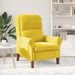 Modern Wooden Armchair – Yellow Velvet | Contemporary Design VIDAXL - Little and Giant Explorers