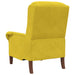 Modern Wooden Armchair – Yellow Velvet | Contemporary Design VIDAXL - Little and Giant Explorers