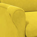 Modern Wooden Armchair – Yellow Velvet | Contemporary Design VIDAXL - Little and Giant Explorers
