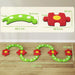 Balance Beam Kids Green Red | Modular Design with Tactile Bumps - Little and Giant Explorers AIYAPLAY