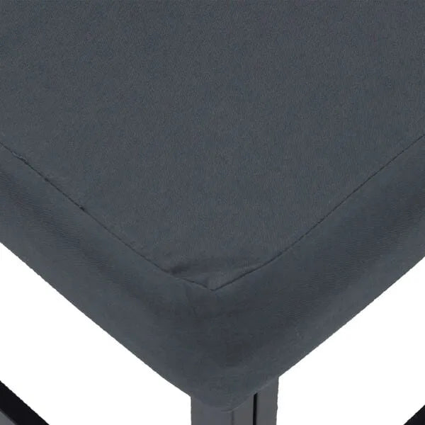 Modular Outdoor Furniture Set Black Aluminium | Customisable Garden Seating - Little and Giant Explorers vidaXL