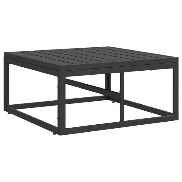 Modular Outdoor Furniture Set Black Aluminium | Customisable Garden Seating - Little and Giant Explorers vidaXL