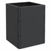 Anthracite modular raised garden planter with stackable panels for herbs and flowers