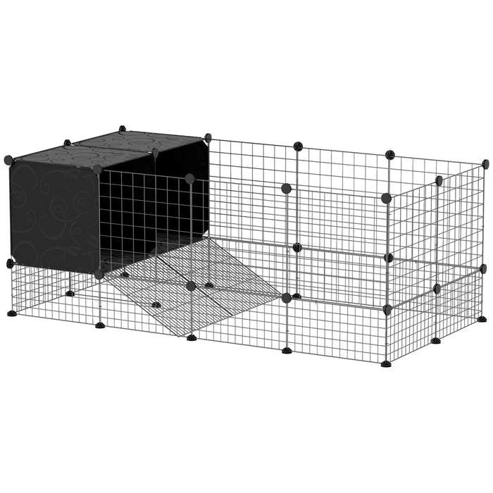 Modular Small Animal Playpen | Customisable Cage - Guinea Pigs, Rabbits and Hedgehogs PAWHUT - Little and Giant Explorers PawHut
