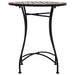 Mosaic Bistro Table in Brown Ceramic - Little and Giant Explorers vidaXL