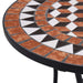 Mosaic Bistro Table in Brown Ceramic - Little and Giant Explorers vidaXL