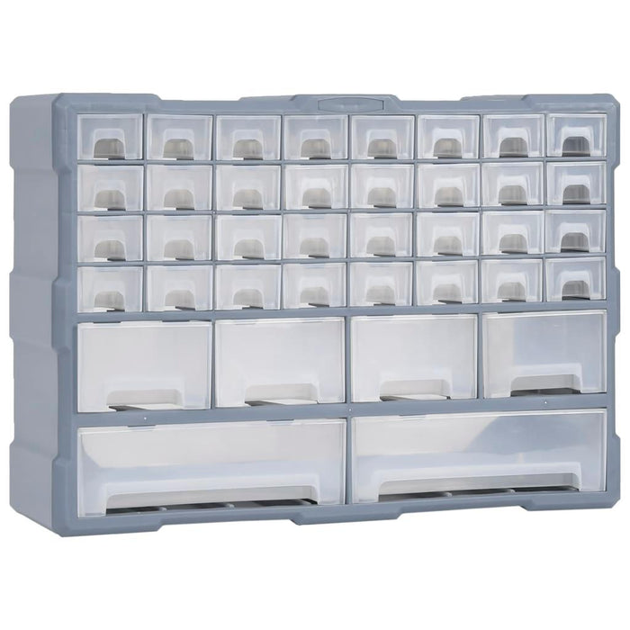 Multi-Drawer Organiser with 40 Drawers in Grey - Little and Giant Explorers vidaXL