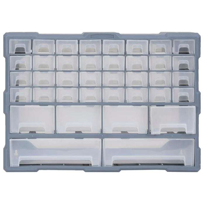 Multi-Drawer Organiser with 40 Drawers in Grey - Little and Giant Explorers vidaXL