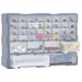 Multi-Drawer Organiser with 40 Drawers in Grey - Little and Giant Explorers vidaXL