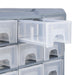 Multi-Drawer Organiser with 40 Drawers in Grey - Little and Giant Explorers vidaXL