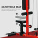 Multi-Exercise Power Tower | Lat Pull Down and Low Row Machine - Adjustable Seat SPORTNOW - Little and Giant Explorers