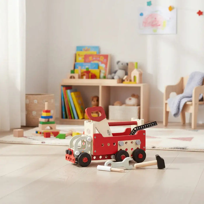 Multi Function Tool Box | Wooden Construction and Building Set for Kids VILAC - Little and Giant Explorers Vilac