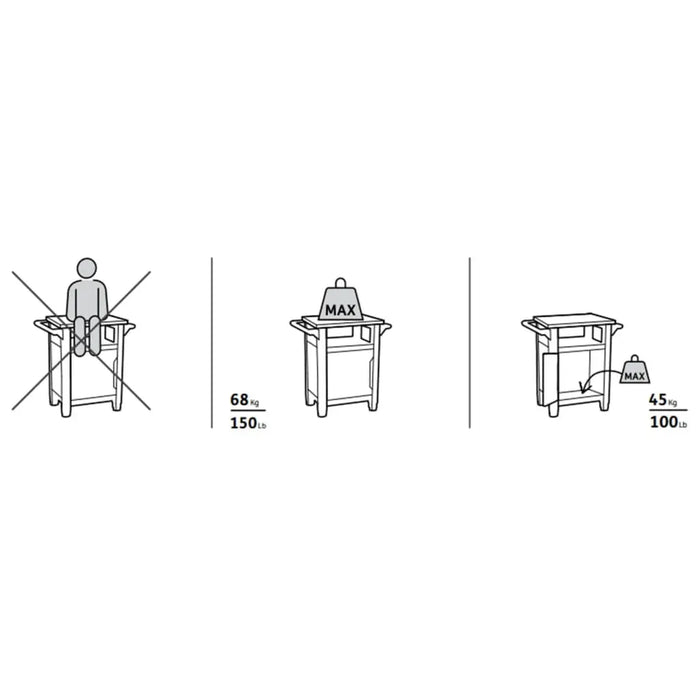 Multi-Functional Outdoor Table for BBQ 'Unity Classic' - Little and Giant Explorers Keter