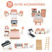 Multi-Functional Dollhouse | 3 Tiers with 7 Specialised Rooms - Little and Giant Explorers Costway