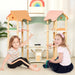 Multi-Functional Dollhouse | 3 Tiers with 7 Specialised Rooms - Little and Giant Explorers Costway