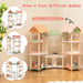 Multi Layer Wooden Dollhouse with 7 Rooms - Little and Giant Explorers Costway