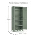 Multi-purpose Outdoor Storage Cabinet 'Planet' in Jade Grey 182cm - Little and Giant Explorers Keter