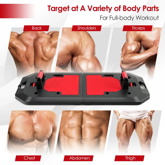 Multifunction Gym Pulley System | Cable Pulley with Handle Bar and Strap COSTWAY - Little and Giant Explorers Costway