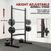 Multifunctional Gym Rack - Half Power Rack | Pull-Up Bar and Barbell Stand HOMCOM - Little and Giant Explorers HOMCOM