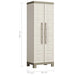 Multipurpose Storage Cabinet 'Excellence' in Beige and Taupe 182cm - Little and Giant Explorers Keter