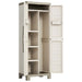 Multipurpose Storage Cabinet 'Excellence' in Beige and Taupe 182cm - Little and Giant Explorers Keter