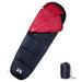 Mummy Sleeping Bag for Adults Camping 3 Seasons in Black and Red - Little and Giant Explorers vidaXL