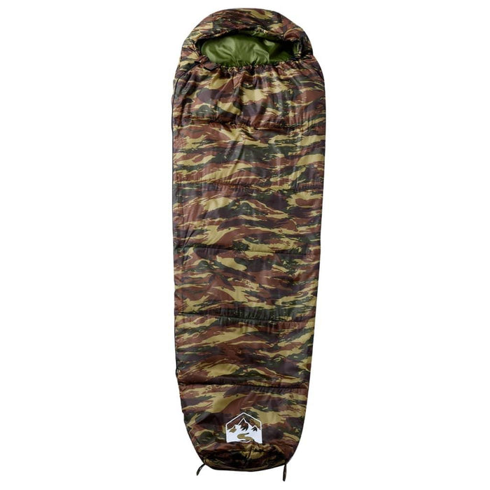 Mummy Sleeping Bag for Adults Camping 3 Seasons in Camouflage - Little and Giant Explorers vidaXL