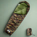 Mummy Sleeping Bag for Adults Camping 3 Seasons in Camouflage - Little and Giant Explorers vidaXL