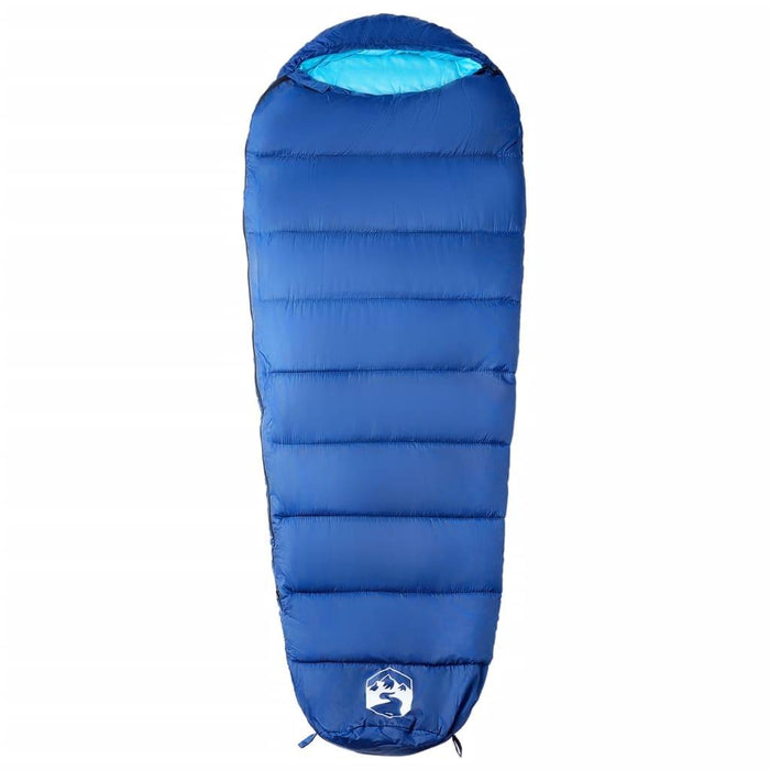 Mummy Sleeping Bag for Adults Camping 3 Seasons in Navy and Blue - Little and Giant Explorers vidaXL