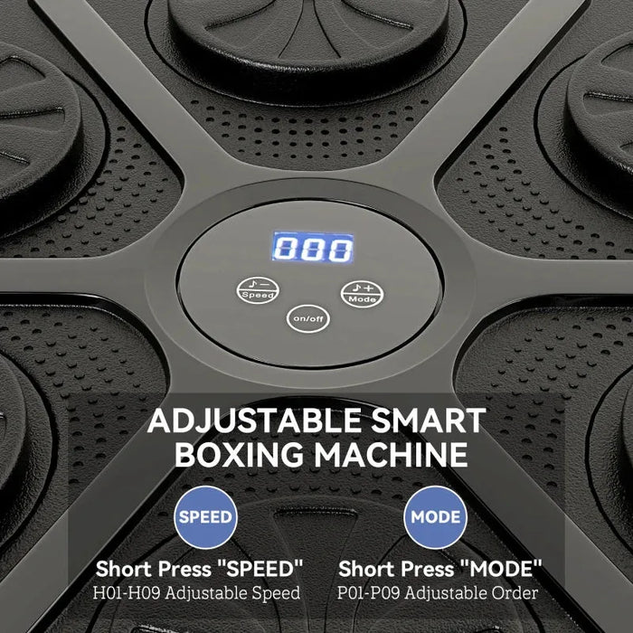 Music Boxing Machine – 9 Speeds and Modes | Bluetooth Wall-Mounted Boxing Pad SPORTNOW - Little and Giant Explorers SPORTNOW