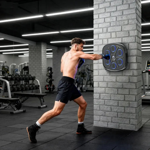 Music Boxing Machine – 9 Speeds and Modes | Bluetooth Wall-Mounted Boxing Pad SPORTNOW - Little and Giant Explorers SPORTNOW
