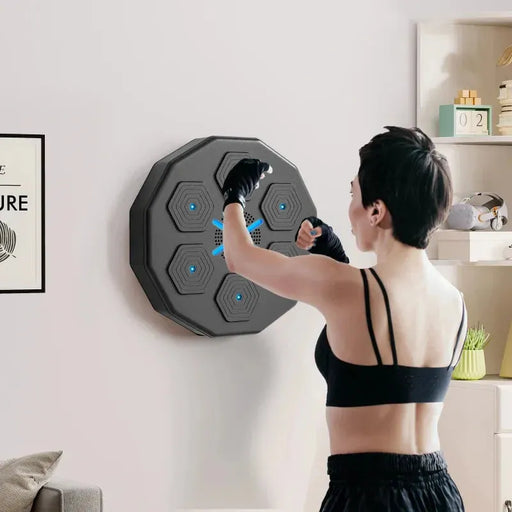 Music Boxing Machine with Bluetooth Connection and LED Light Smart - Little and Giant Explorers SPORTNOW