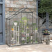 6 x 2.5FT Walk-in Polycarbonate Greenhouse in Dark Grey - Little and Giant Explorers Outsunny