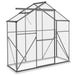 6 x 2.5FT Walk-in Polycarbonate Greenhouse in Dark Grey - Little and Giant Explorers Outsunny