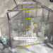 6 x 2.5FT Walk-in Polycarbonate Greenhouse in Dark Grey - Little and Giant Explorers Outsunny