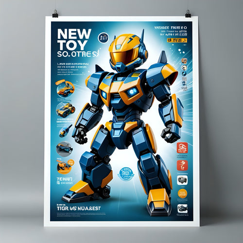 AI Image of a Robot on a magazine advertising New Toys - Little and Giant Explorers