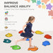 Nine Piece Balance Stepping Stones with Non-Slip Edge - Little and Giant Explorers AIYAPLAY