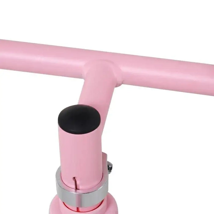 Pink no-pedal balance bike adjustable handlebar with lightweight metal frame