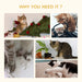 Collage showing cats causing damage: scratching furniture, chewing cables, knocking over plants, and tearing paper