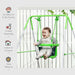 Nursery Swing with Seatbelt, High Support Back and Front Guard - Little and Giant Explorers Outsunny