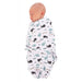 Ocean Whale Print Wrap Swaddling Blanket - Little and Giant Explorers Bo Jungle