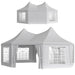 Octagonal Marquee Gazebo in White (6.8 x 5m) - Little and Giant Explorers Outsunny