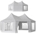 Octagonal Marquee Gazebo in White (6.8 x 5m) - Little and Giant Explorers Outsunny