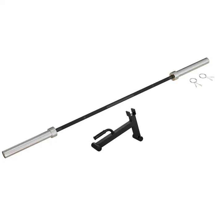 Olympic Bar and Barbell Jack Set - 200kg Capacity | Strength Training Equipment SPORTNOW - Little and Giant Explorers SPORTNOW