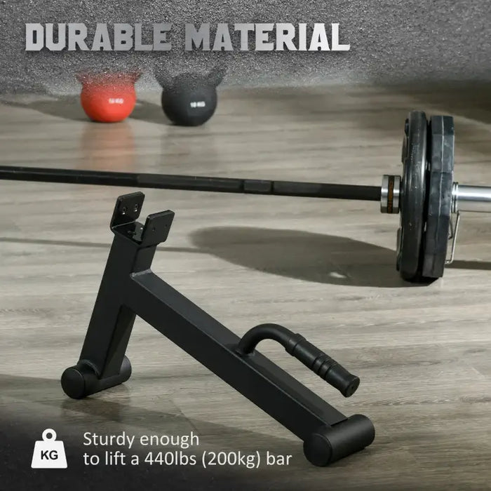 Olympic Bar and Barbell Jack Set - 200kg Capacity | Strength Training Equipment SPORTNOW - Little and Giant Explorers SPORTNOW