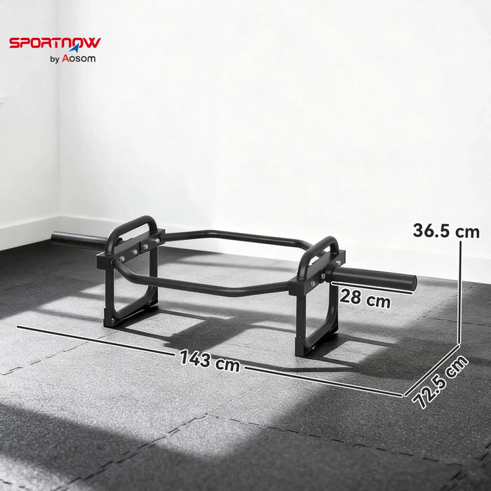 Olympic Trap Bar – Hex Deadlift Bar with Raised Handles | 300kg Capacity SPORTNOW - Little and Giant Explorers