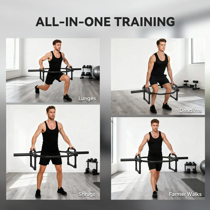 Olympic Trap Bar – Hex Deadlift Bar with Raised Handles | 300kg Capacity SPORTNOW - Little and Giant Explorers