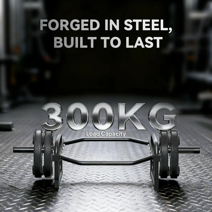 Olympic Trap Bar – Hex Deadlift Bar with Raised Handles | 300kg Capacity SPORTNOW - Little and Giant Explorers