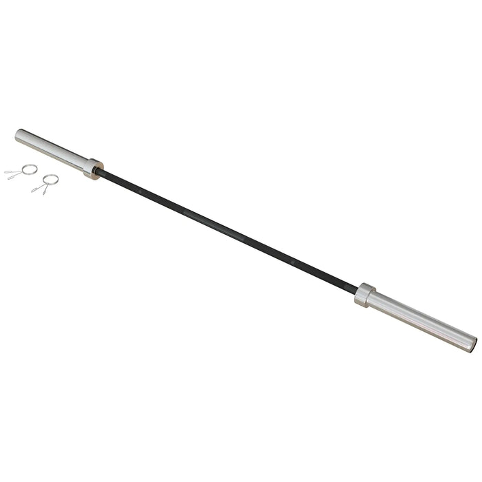 210cm Olympic Barbell Bar for 5cm Weight Plates with Spring Clips 20kg - Little and Giant Explorers SPORTNOW